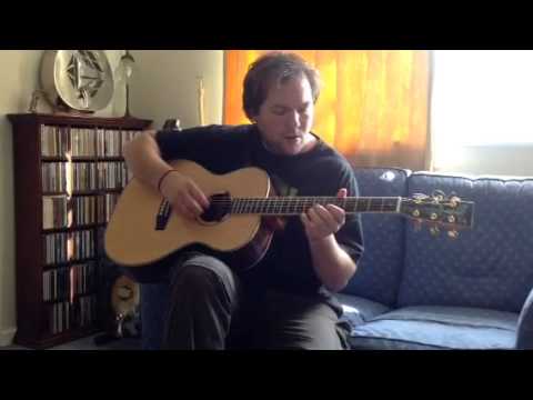 Ben Cox-Smith with a Stuart C Shone guitar