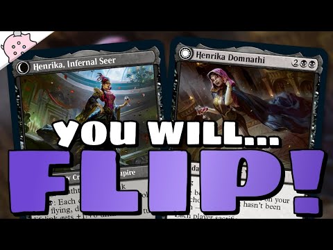 You Will...Flip! | Henrika Domnathi / Infernal Seer | Innistrad Crimson Vow Spoilers | MTG