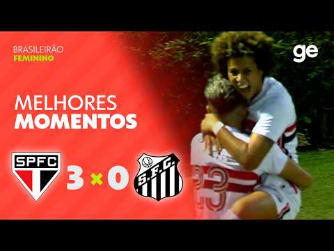 Gols e lances de São Paulo x Santos