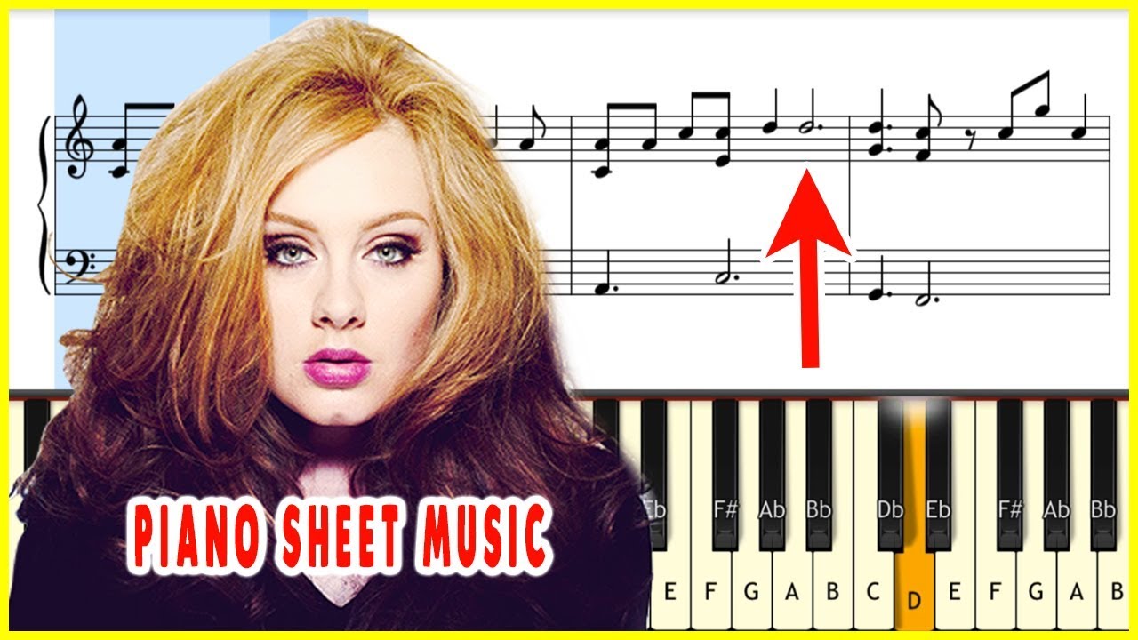 ADELE - HELLO - Piano Sheet Music