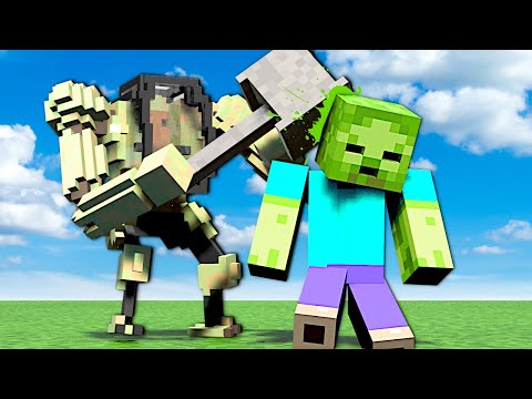 MINECRAFT ZOMBIES VS MECH! (Teardown)