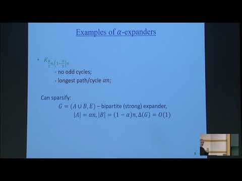 Paths and cycles in expanders - Michael Krivelevich