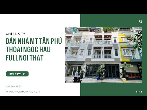 Bán Nhà Mặt Tiền Thoại Ngọc Hầu, Q.Tân Phú! 4x18m, 5 tầng kinh doanh thuận tiện!