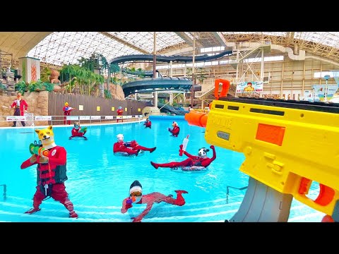 Nerf War | Water Park & SPA Battle 2 (Nerf First Person Shooter)