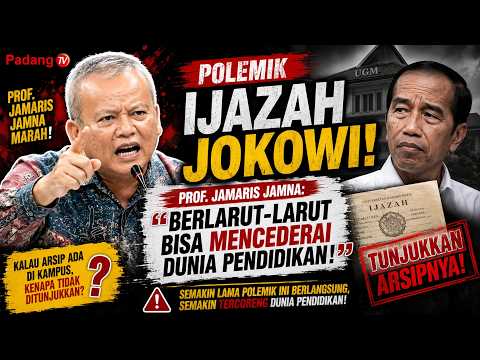 KUNCI KASUS IJAZAH JOKOWI?PakarPendidikan UNP Prof. Jamaris Jamna:Ada di Lembaga Penerbitnya (UGM)