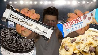 PROTEIN BAR BATTLE!! Barebells Cookies N Cream VS Think Cookie Dough!