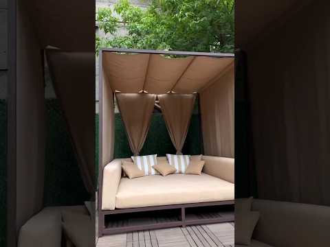 Ліжко шезлонг вуличне садове Лоренса #шезлонг #лежак #ліжко #бунгало #меблі #сад #беседка #дача