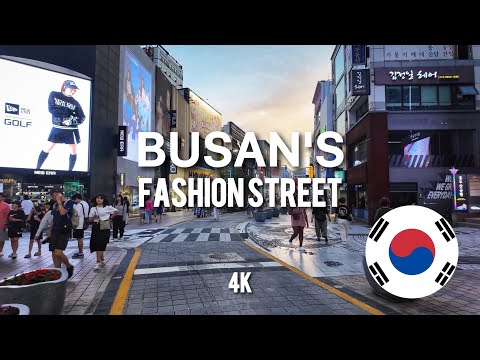 Exploring Busan's Fashion Street - South Korea [4K]