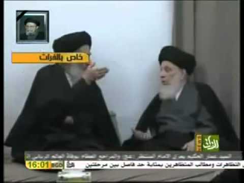 ⁣زيارة سماحة السيد السيستاني منزل السيد سعيد الحكيم