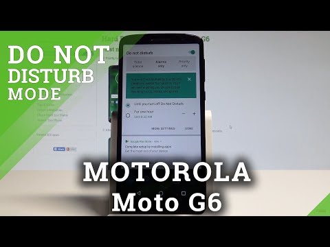 How to Enable Do Not Disturb on MOTOROLA Moto G6 - DND Settings  |HardReset.Info