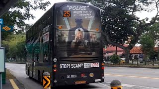 (SPF & NCPC Stop Scam Full Body Advertisement) SBS3277A(SEDEP) On Service 25 At Hougang Avenue 3