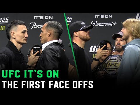 Max Holloway vs. Charles Oliveira; Justin Gaetje vs. Paddy Pimblett FACE OFFS