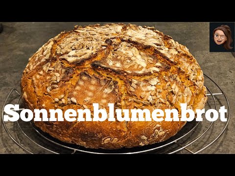 Unser Sonnenblumenbrot wie vom Bäcker - Roggenmischbrot Sonnenblumenkernen - Brot backen - Sauerteig