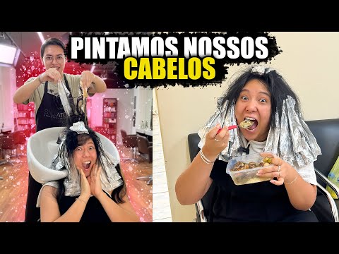 PINTAMOS NOSSOS CABELOS E CORTAMOS | Blog das irmãs