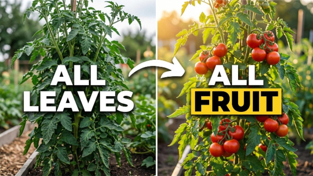 Why Your Tomato Plants Are All Leaves and No Fruit (The Science-Backed Fix)