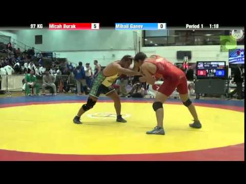 97 KG Bronze - Micah Burak (OTC) vs. Mihail Ganev (Bulgaria)