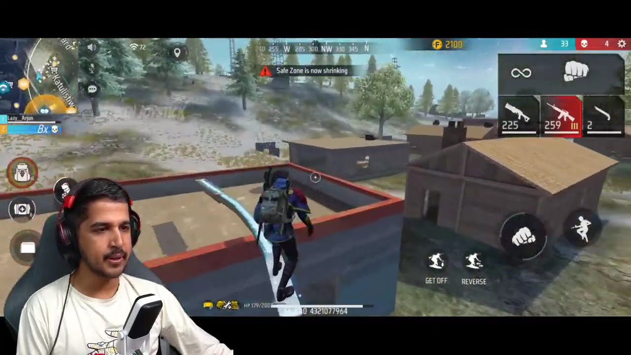 AMITBHAI REACTING ON FREE FIRE ADVANCE SERVER