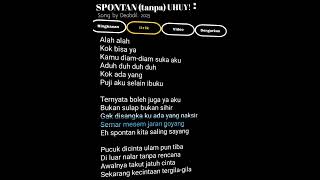 Download lagu LIRIK LAGU SPONTAN TANPA UHUY #music #cover #lirikgoogle #liriklagu #fypシ #lyrics #lirik #overlay mp3