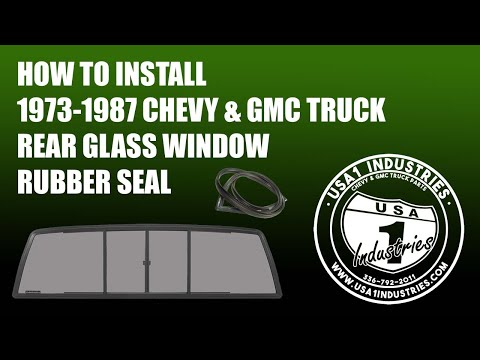 1973-87 Square Body Chevy & GMC Truck Rear Glass Window Rubber Seal Install!
