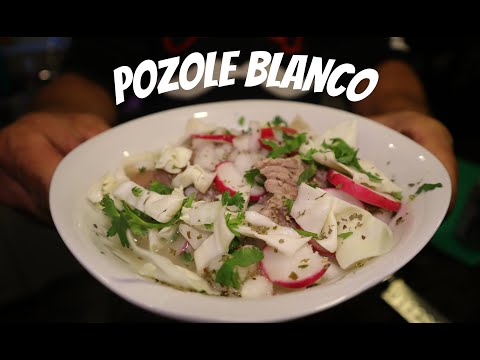 Pozole Blanco AUTHENTIC Traditional Mexican Soup with white Hominy and Pork Recipe