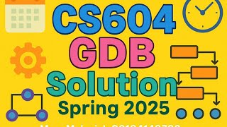 Download the video "CS604 GDB Solution Spring 2025 | Best Answer with Explanation | Operating System GDB in Urdu"