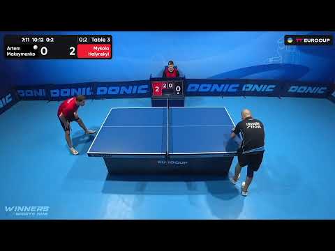 13:40 Artem Maksymenko - Mykola Halynskyi 02.10.2023 TT Euro.Cup Ukraine Star. TABLE 3