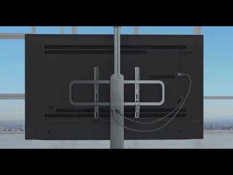 Soporte para pantallas de gran formato, a control remoto motorizado, marca North Bayou modelo TW85.