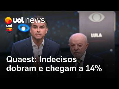 Lula x Flávio Bolsonaro: Indecisos dobram e chegam a 14% na pesquisa espontânea da Quaest