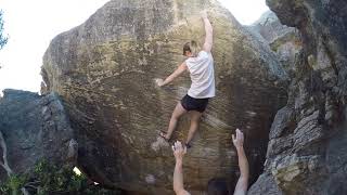 Video thumbnail of When the Day Breaks, 7b. Rocklands