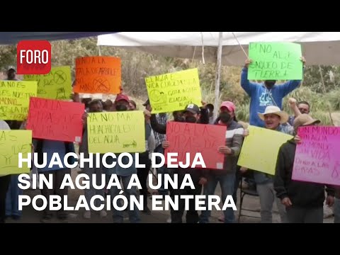 Huachicoleros dejan sin agua a habitantes de Santa María Mazatla, Edomex - A Las Tres