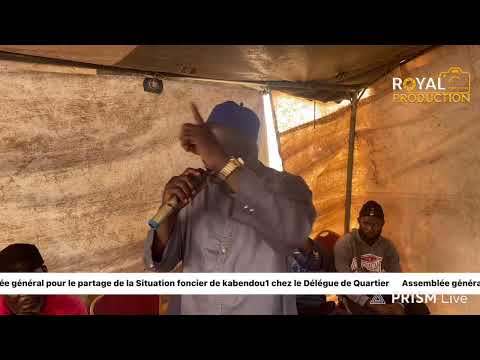 Assemblée général pour le partage de la situation foncier de Kabendou 1