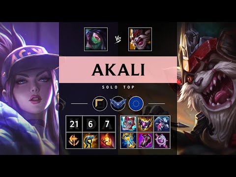 Akali Top vs Kled - EUW Diamond Patch 25.07