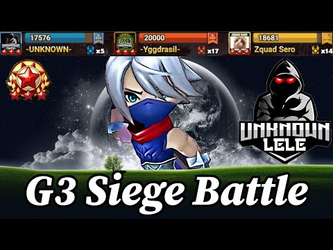 G3 Siege: -UNKNOWN- vs Yggdrasil vs Zquad Sero - Summoners War