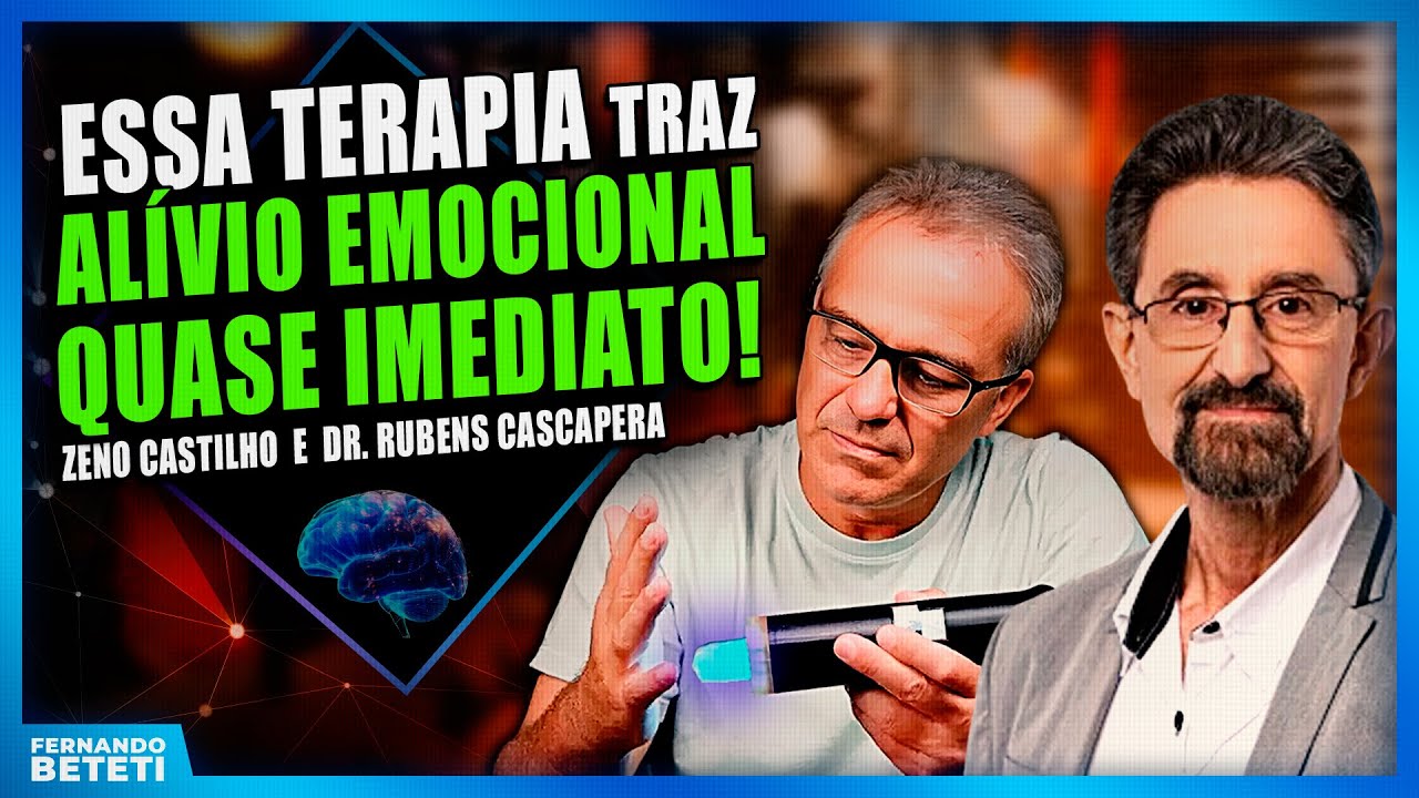 Pessoas relatam alívio emocional quase instantâneo com essa nova terapia! Zeno castilho, Dr. Rubens