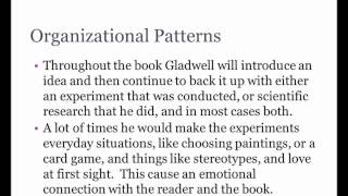 English Non Fiction power point presentation: Blink, By: Malcolm Gladwell
