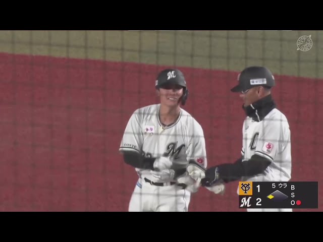 【ファーム】左キラー健在!! マリーンズ・石川慎吾 センターへの勝ち越しタイムリーヒット!! 2025年4月30日 千葉ロッテマリーンズ 対 読売ジャイアンツ