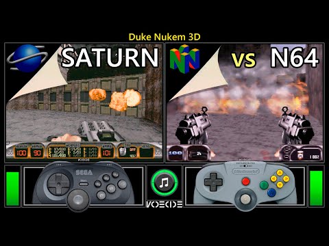Duke Nukem 3D (Sega Saturn vs Nintendo 64) Real Hardware Comparison