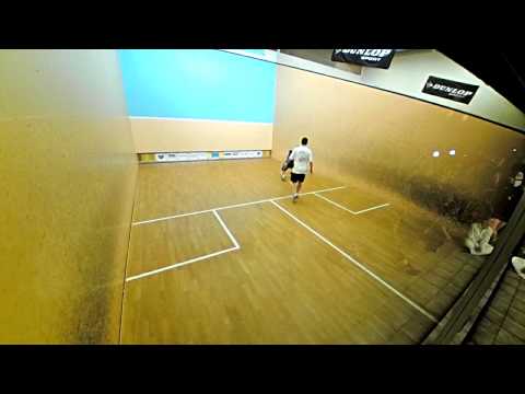 Heilbronn Squash Open 2013 Spiel um Platz 3 Herren Tim Weber Valentin Rapp Satz2