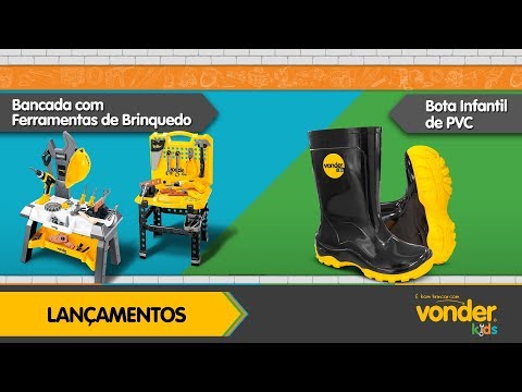 Bancada de Ferramentas de Brinquedo e Bota Infantil VONDER Kids
