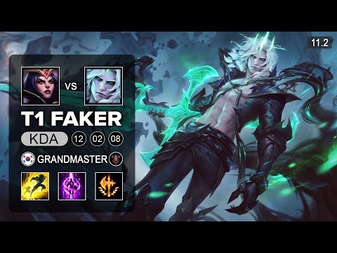 T1 Faker Viego Mid vs LeBlanc - KR GrandMaster patch 11.2