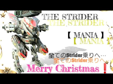 THE STRIDER 〝MANIA〟全てのStrider乗りへ…Merry Christmas！  【War Robots】【WR】