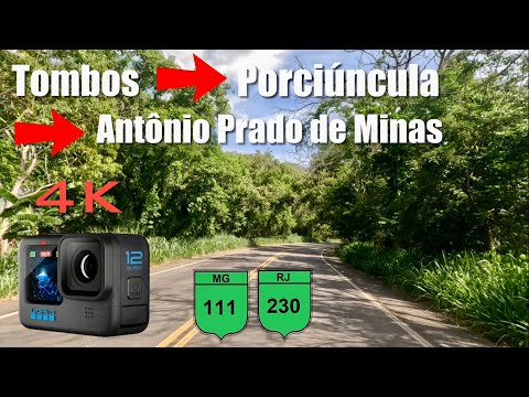 De Tombos (MG), passando por Porciúncula (RJ), até Antônio Prado de Minas (MG), em tempo real. 