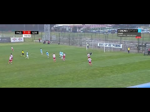 Gol Srđana Spiridonovića protiv Rada u osmini finala kupa/18.12.2020. godine