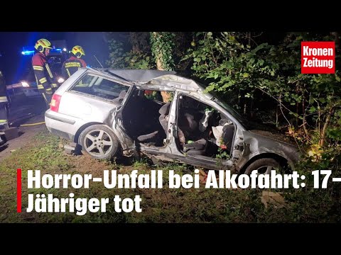 Horror-Unfall bei Alkofahrt: 17-Jähriger tot | krone.tv NEWS