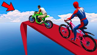 Franklin Motorcycle and Spider-man Bicycle Stunt R