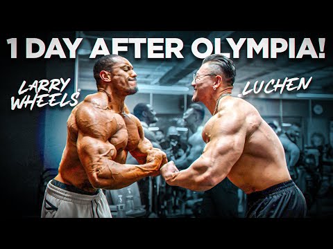 China's Biggest Bodybuilder Lu Chen Workout 1 Day After Olympia!