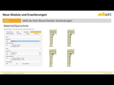 BauStatik 2020 - S492.de Holz-Wand-Decken-Verbindungen