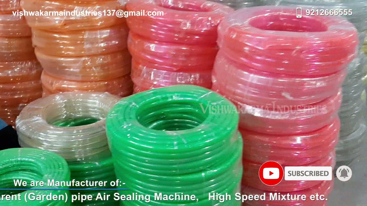 PVC Garden Pipe Machine / Soft PVC Tubing Pipe Making Extrusion Machine