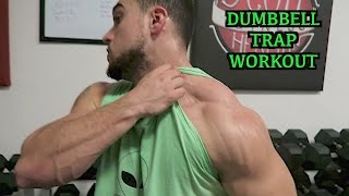 Intense 5 Minute Dumbbell Trap Workout