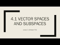 4 1 Vector Spaces And Subspaces